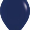 50 Latex Balloons R12-044 Solid Navy Blue Fashion 30cm Sempertex