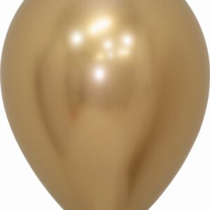 50 Latex Balloons R12-970 Reflex Gold 30cm Sempertex