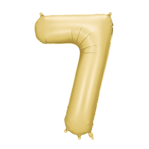 Foil Balloon 86cm, Gold Number 7