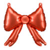 5 Foil Balloons for garlands Bows, 25,5 x 25 cm, red